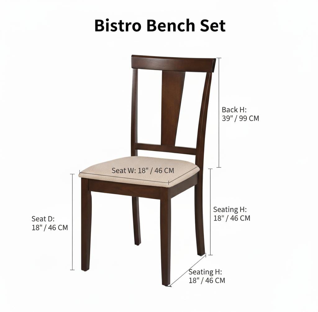 bistro bench set